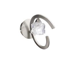 Ice Satin Nickel Wall Lights Mantra Armed Wall Lights